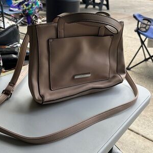 Nine West Ryleigh Cream Handbag with Silver Accent